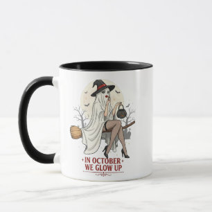 Balai de sorcière fantôme – Tasse Halloween