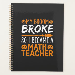 Balai d'Halloween de professeur de maths drôle