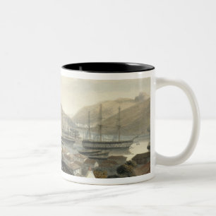 Balaklava, blickend in Richtung des Meeres, Platte Zweifarbige Tasse