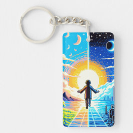 Balance des mondes - Futuriste Pixel Art Tech