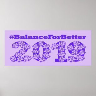 Balance für einen besseren Internationalen Frauent Poster