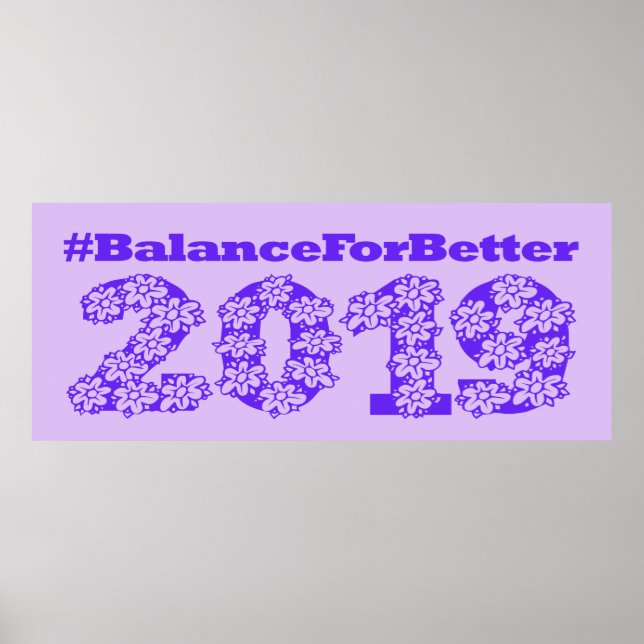 Balance für einen besseren Internationalen Frauent Poster (Vorne)
