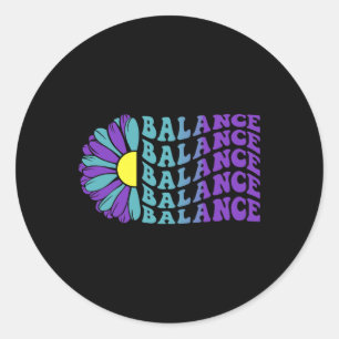 Balance Life Suicide Prevention Psychische Gesundh Runder Aufkleber