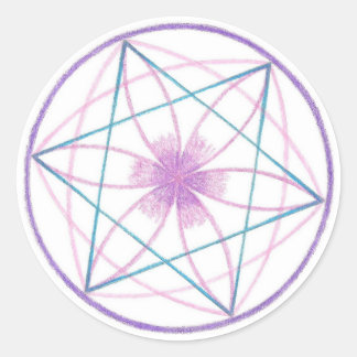 Balance Mandala Runder Aufkleber