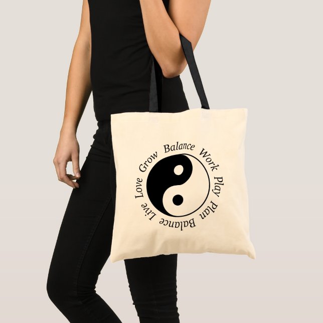 Balance Yin Yang Tote Bag Tragetasche (Vorderseite (Produkt))