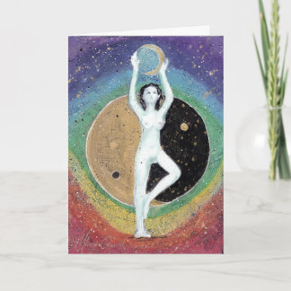 Balance Yin Yoga Universum Chakra Maureen Girard Dankeskarte