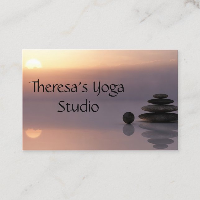 Balance-Zen-Yoga-Visitenkarten Visitenkarte (Vorderseite)
