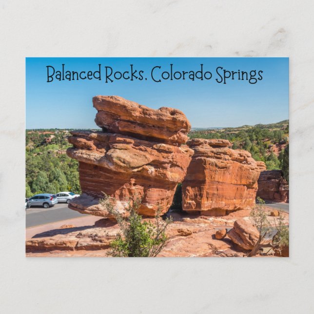 Balanced Rocks, Colorado Springs, Colorado Postkarte (Vorderseite)
