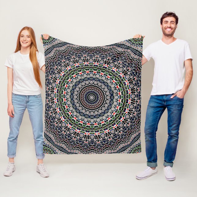 Balancen-Mandala Fleecedecke (Beispiel)