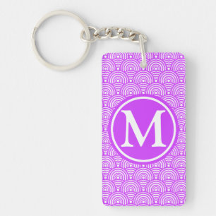 Balances de poisson violet monogramme