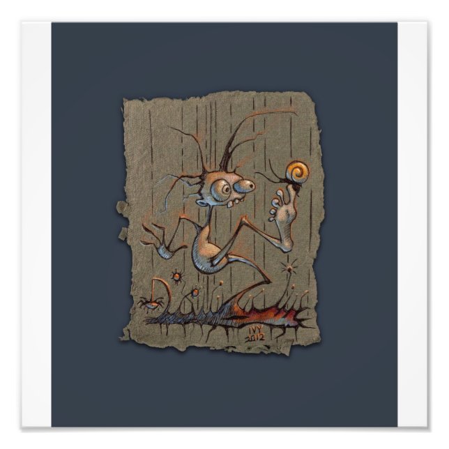 Balancierte Schnecke, Foto Print (Vorne)