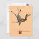 Balancing Giraffe Postkarte (Vorne/Hinten)