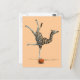 Balancing Giraffe Postkarte (Vorderseite/Rückseite Beispiel)
