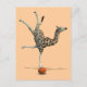 Balancing Giraffe Postkarte (Vorderseite)