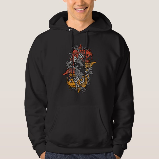 Balancing Koi Hoodie (Vorderseite)