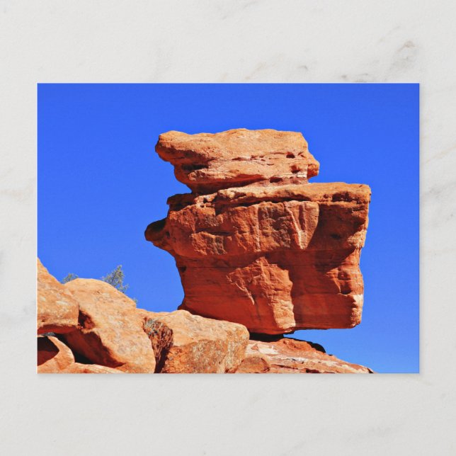 Balancing Rock Postkarte (Vorderseite)