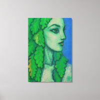 Balanis, Dryade, grüne Blätter, Waldgöttin, Kunst