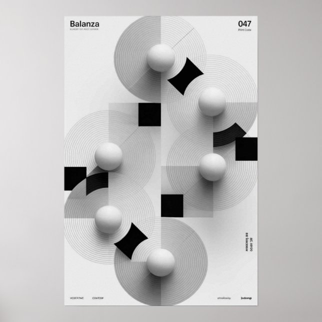Balanza: Geometric Series Poster (Vorne)