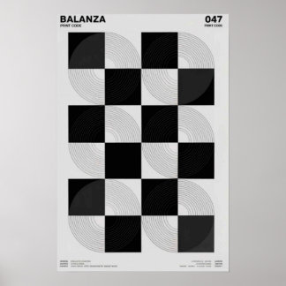 Balanza: Geometrische Serie Poster
