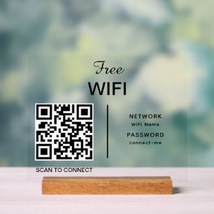 Balayage de code QR du réseau Wifi pour connecter