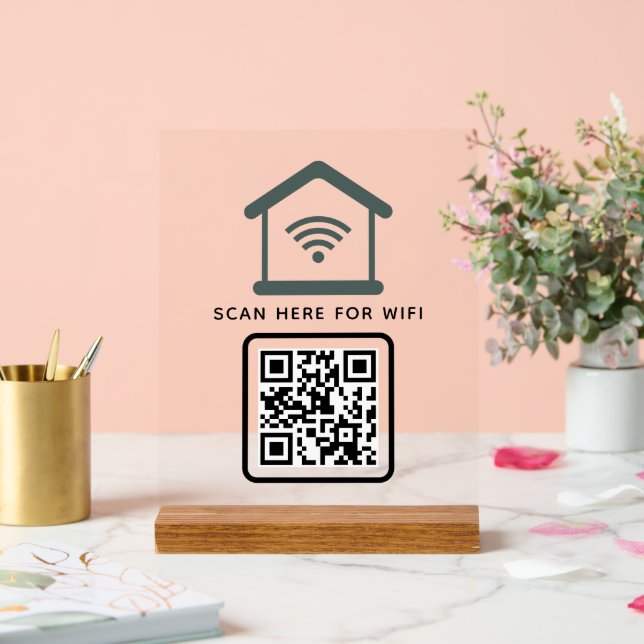 Balayage de code QR Wifi pour connecter auto-adhés (Mariage)
