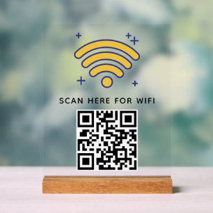 Balayage de code QR Wifi pour connecter auto-adhés