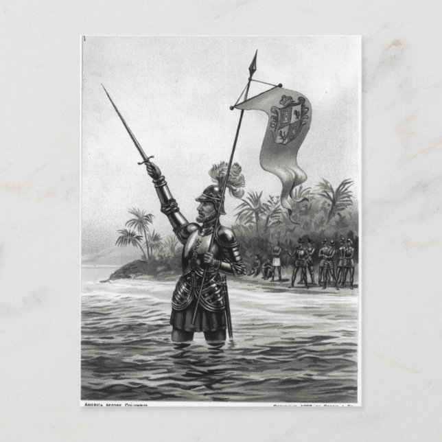 Balboa Claiming Dominion Postkarte (Vorderseite)