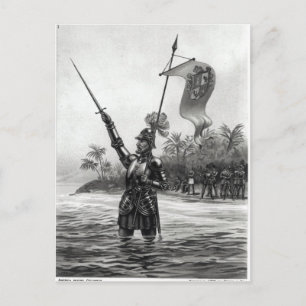 Balboa Claiming Dominion Postkarte