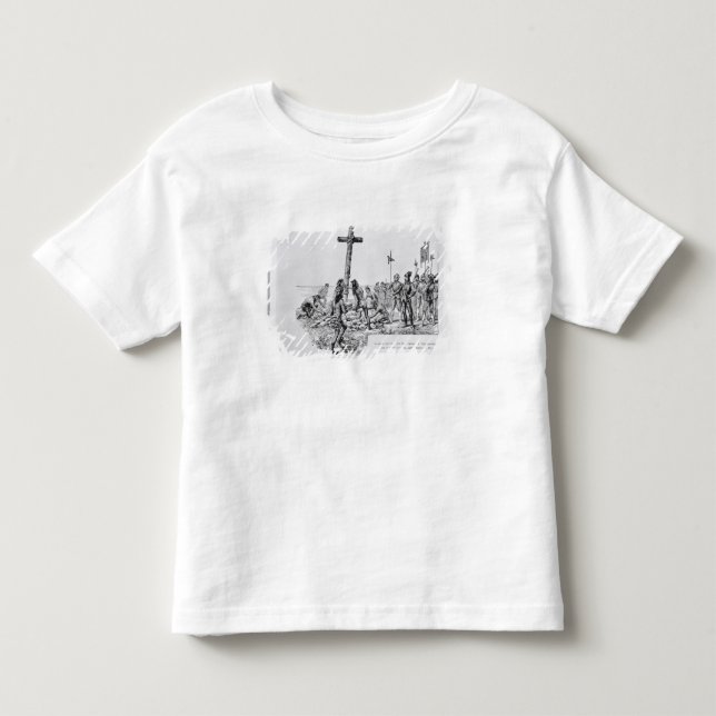 Balboa das Kreuz auf dem Ufer gründend Kleinkind T-shirt (Vorderseite)
