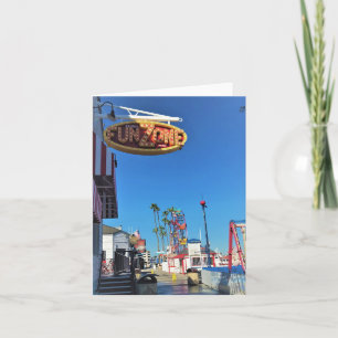 Balboa Fun Zone, Newport Beach, Kalifornien Dankeskarte