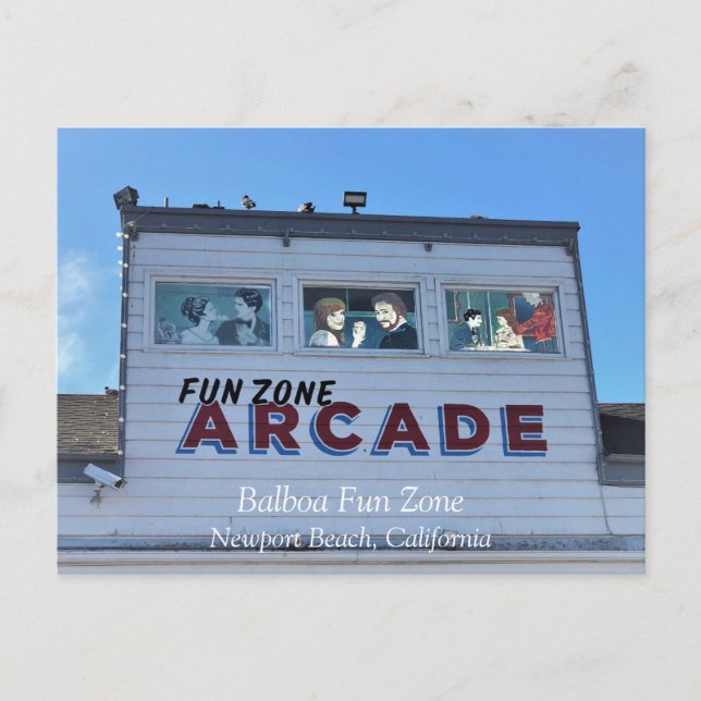 Balboa Fun Zone, Newport Beach, Kalifornien Postkarte (Vorderseite)