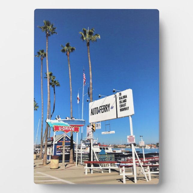 Balboa Island Ferry, Newport Beach, Kalifornien Fotoplatte (Vorderseite)