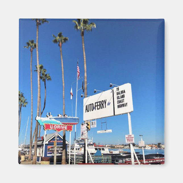 Balboa Island Ferry, Newport Beach, Kalifornien Magnet (Vorne)