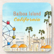 Balboa Island Newport Beach Dessous de Verre