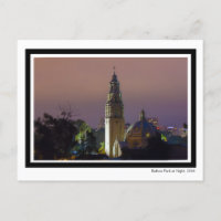 Balboa Park at Night Tower Dome Architecture