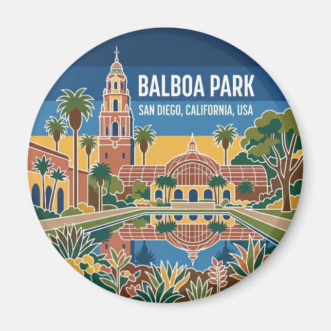 Balboa Park USA Magnet (Vorne)