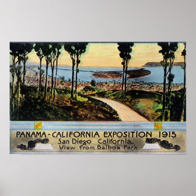 Balboa Park View City, Panama-CA Expo Poster (Vorne)