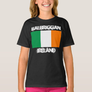 Balbriggan, Irland mit irischer Flagge Kinder T-Shirt