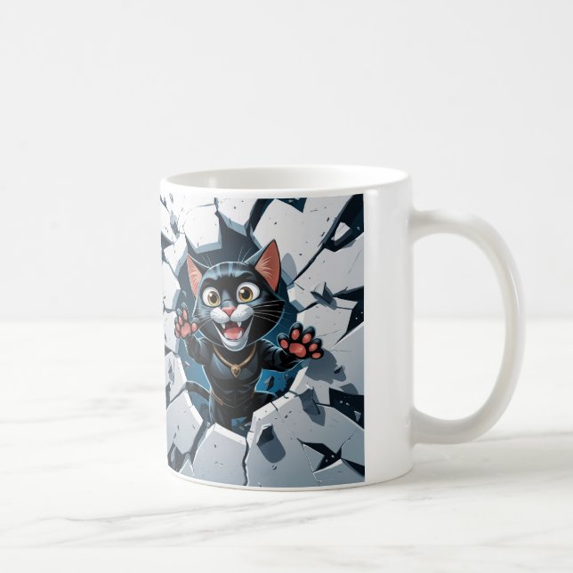 Balckpanther-Cat-Tasse Kaffeetasse (Rechts)