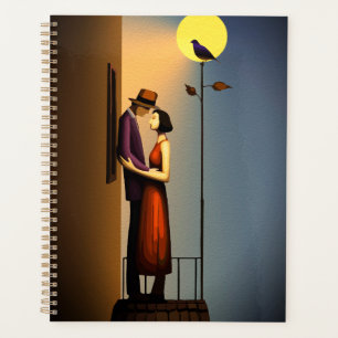 Balcon au Clair de Lune Romantique – Amour Noir Vi