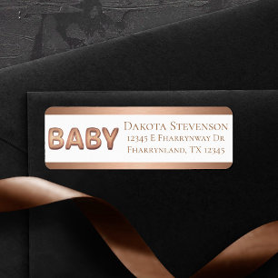 Balcon bébé Elegante Rose Gold Douche Adresse