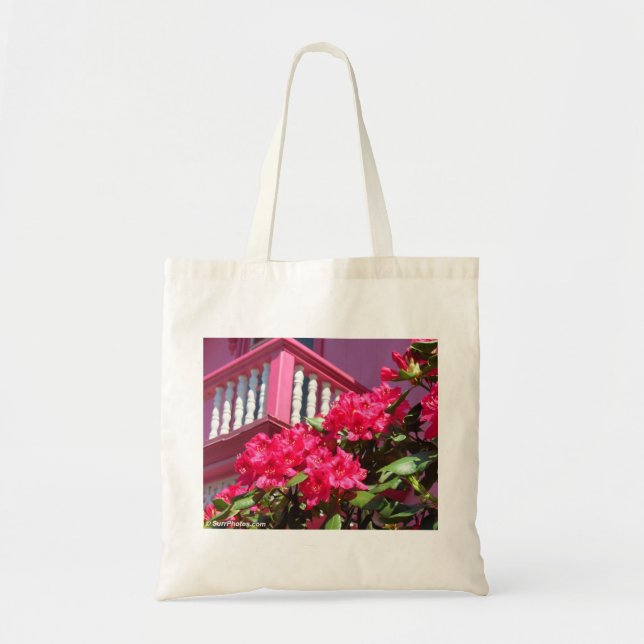 Balcon de printemps rose - Sac fourre-tout viticol (Devant)