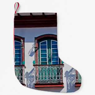 Balconies on facade in Diamantina, Minas Gerais, B Kleiner Weihnachtsstrumpf