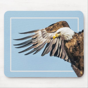 Bald Adler auf dem Flügel Mousepad