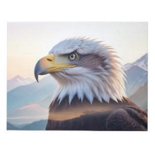 Bald Adler Doppelexposition Tierart Wildnis Notizblock