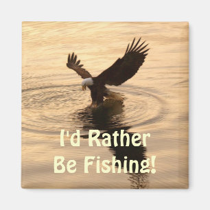 Bald-Adler im Dusk Wildlife Foto Button Magnet