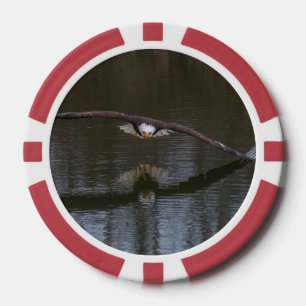 Bald Adler im Flug Pokerchips