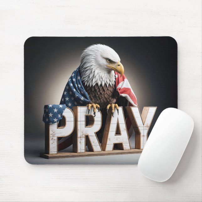 Bald Adler mit Bettenzeichen Mousepad (Mit Mouse)