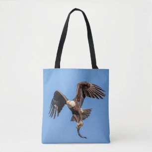 Bald-Adler mit Fisch Tasche