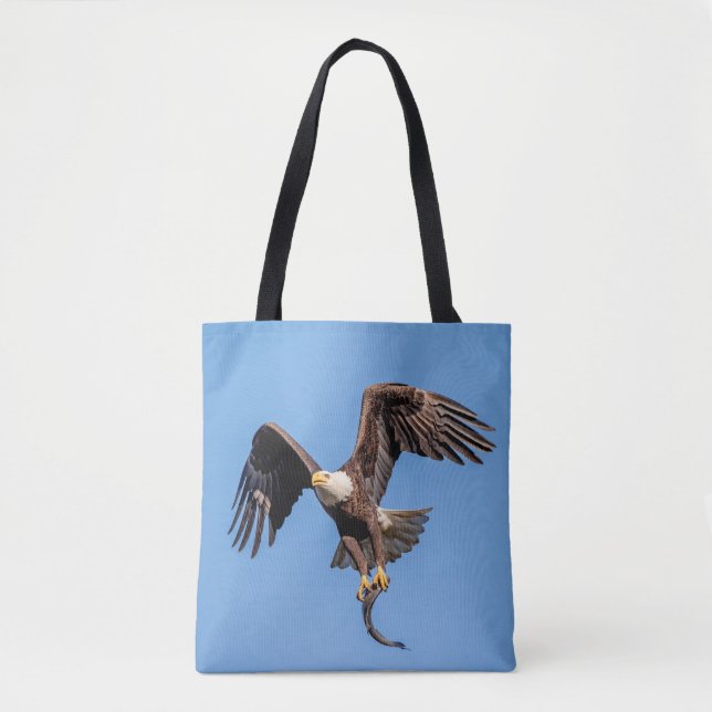 Bald-Adler mit Fisch Tasche (Vorderseite)